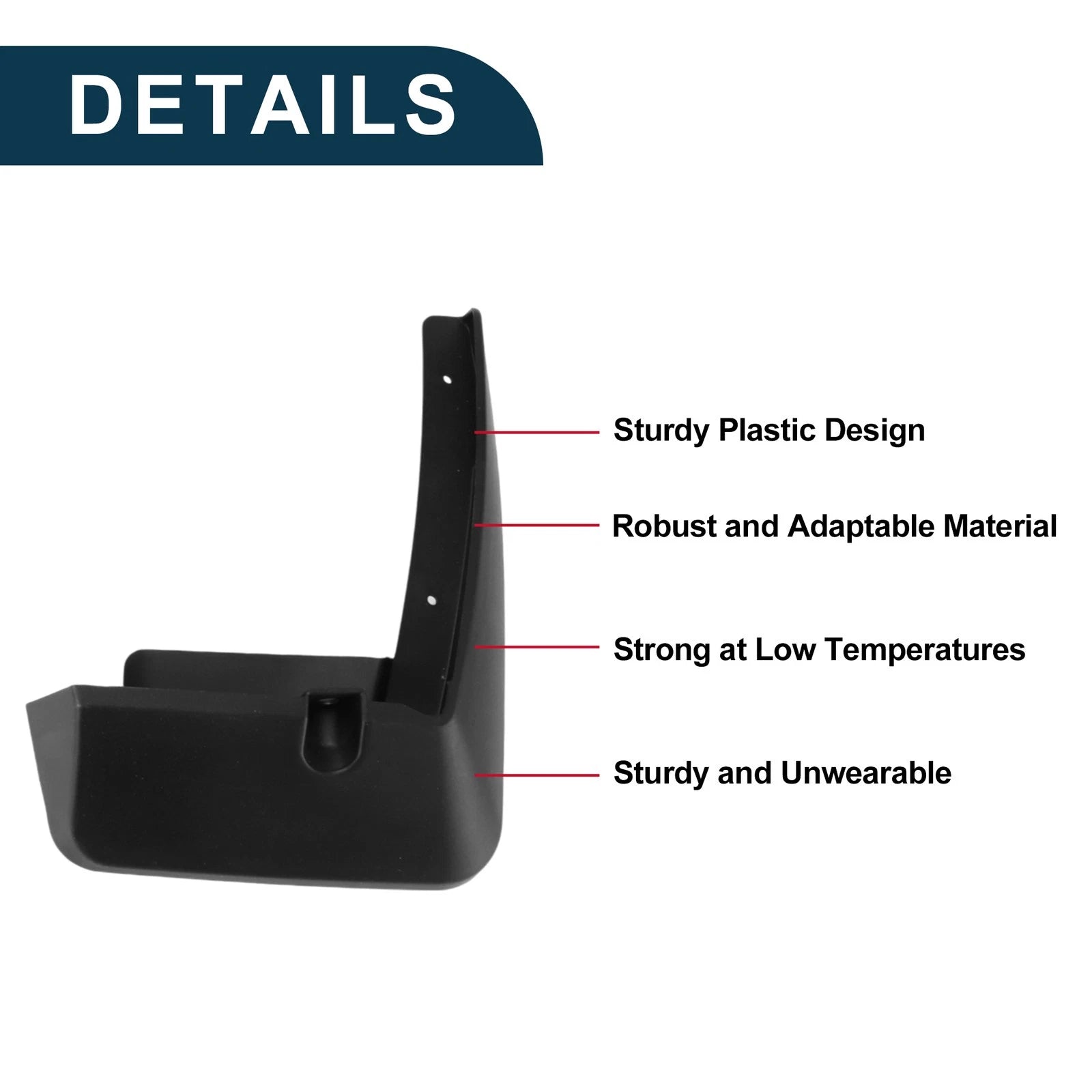 Set of 2 Mud Flaps Splash Guards for Toyota Granvia (2023–2024)