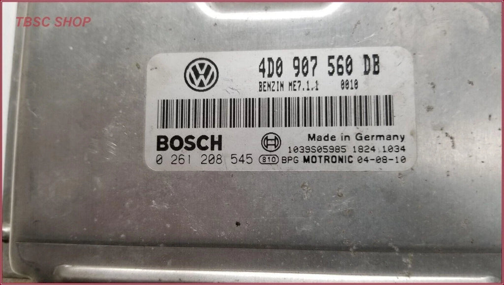 ECU PCM ECM Engine Control Module for VW Touareg 4.2L (2005) 4D0907560DB