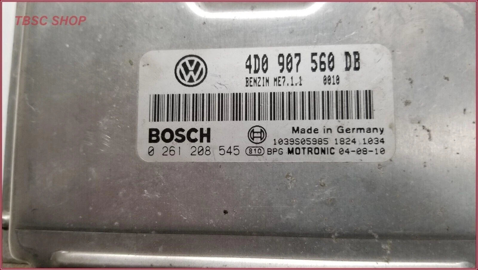 ECU PCM ECM Engine Control Module for VW Touareg 4.2L (2005) 4D0907560DB