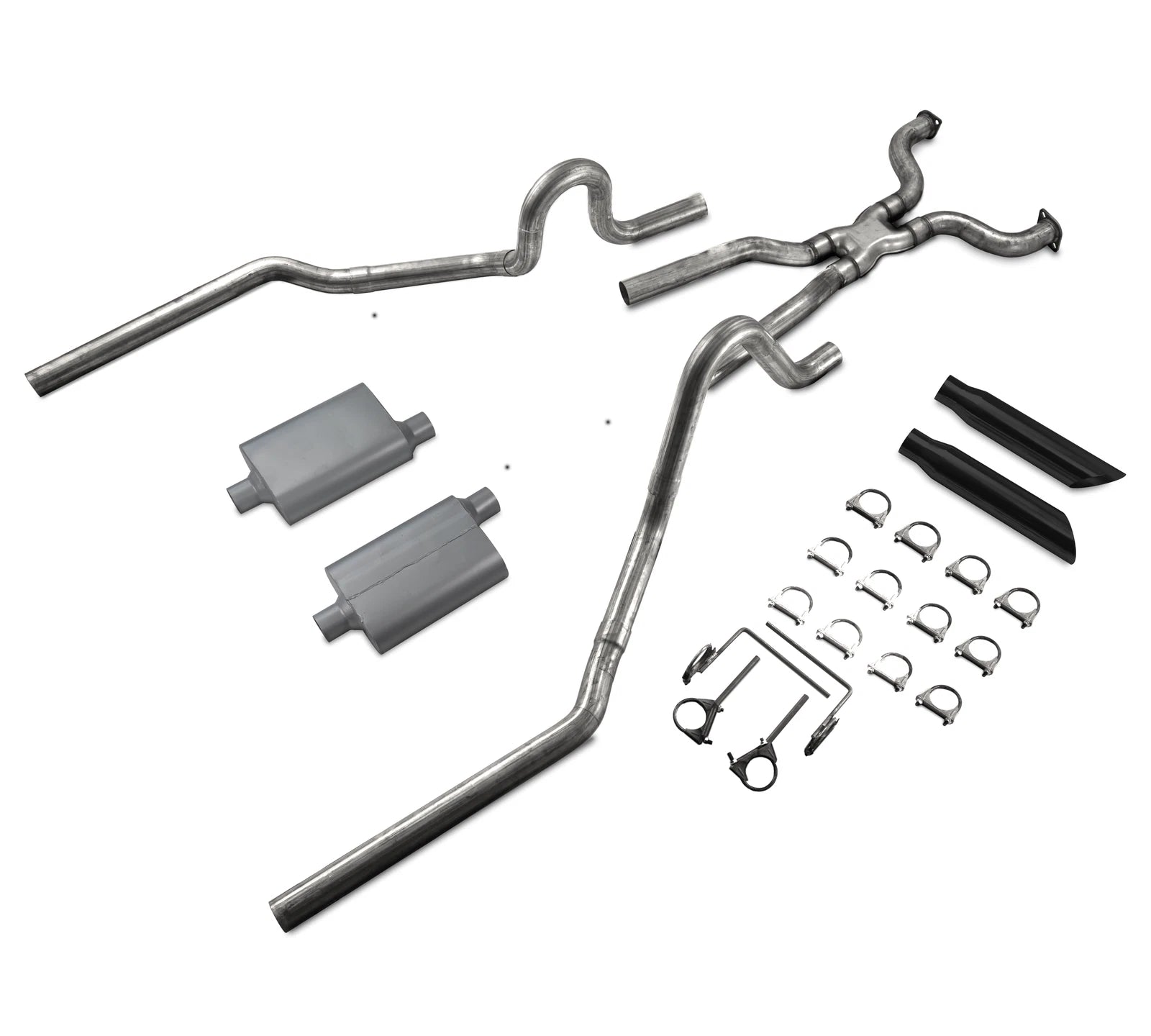 2.5" Dual Exhaust Mufflers for Ford Crown Victoria P71 (2004–2011)