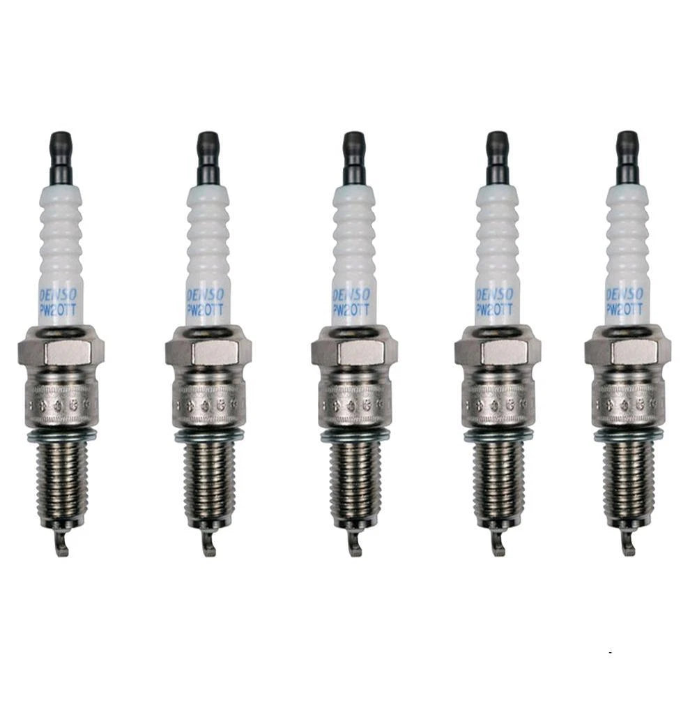Set of 5 Denso Platinum TT Spark Plugs (Gap 0.040) for