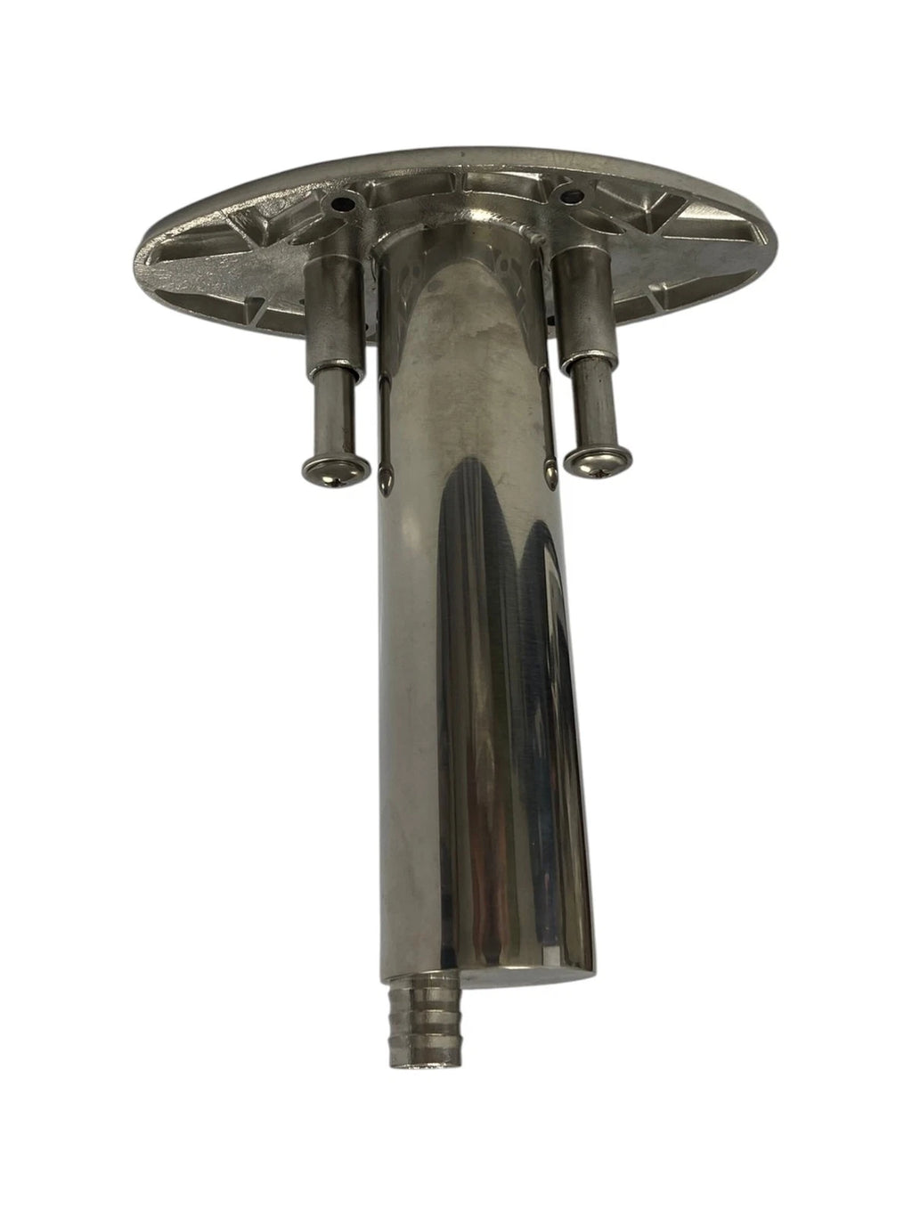 6" Cleat with Rod Holder for Various Boats (0 Degree, Stainless Steel)