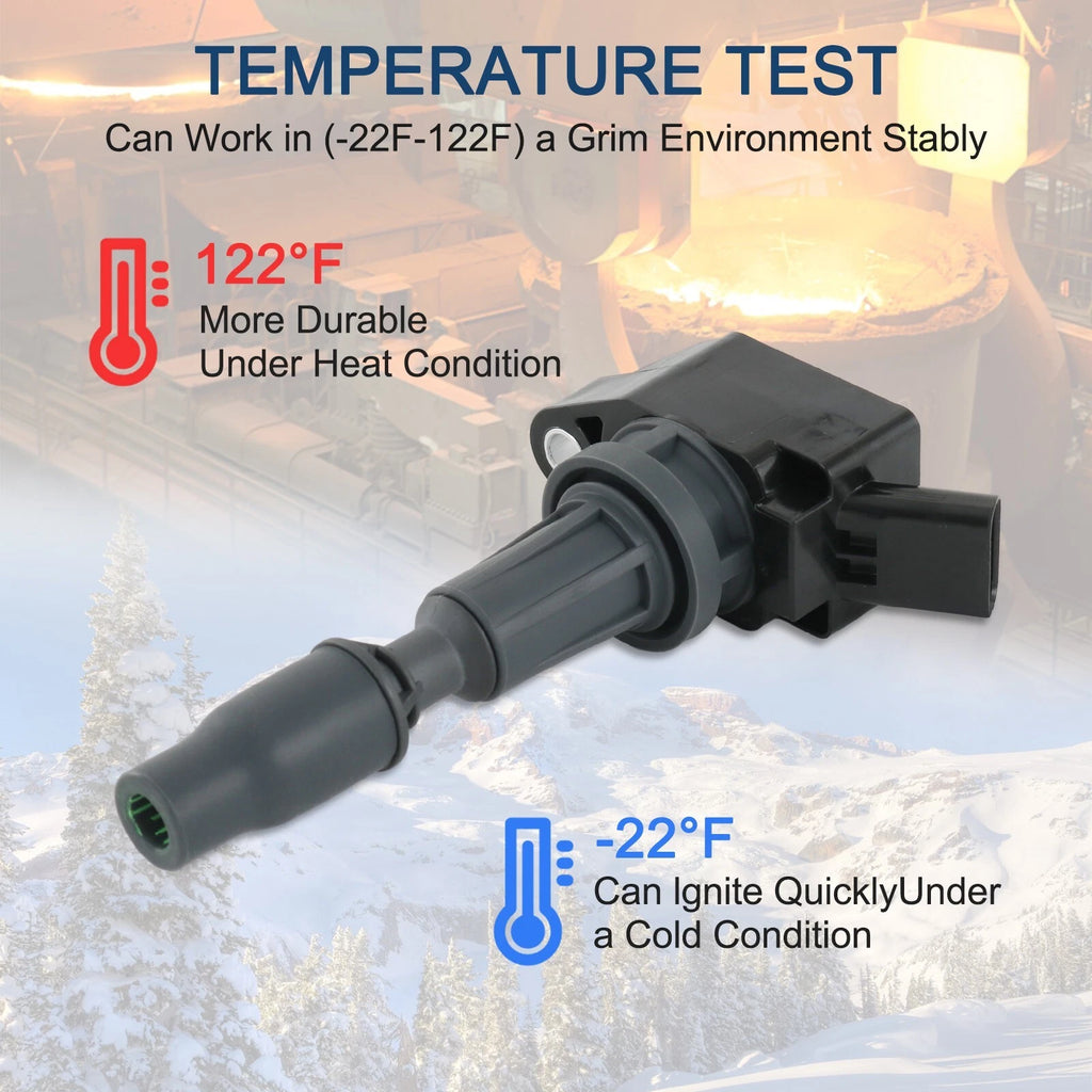 Set of 4 Ignition Coils for Hyundai Sonata, Santa Fe, Kia Optima, Sorento
