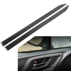Black Carbon Fiber Interior Door Panel Trim for Subaru Forester (2013-2018)