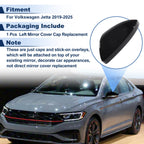 1Pcs Left Side Mirror Cover Cap for Volkswagen Jetta (2019–2025)