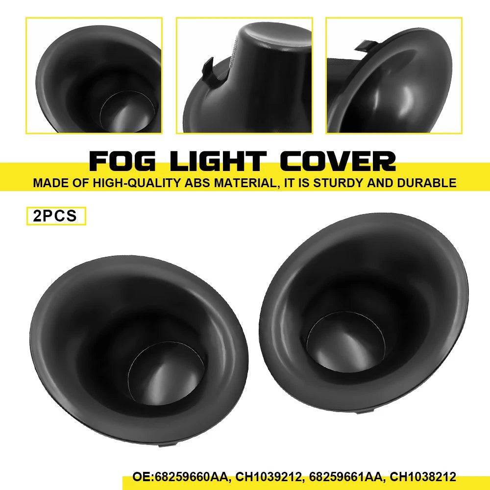 Pair of Fog Light Lamp Covers for Dodge Challenger (2015–2022)