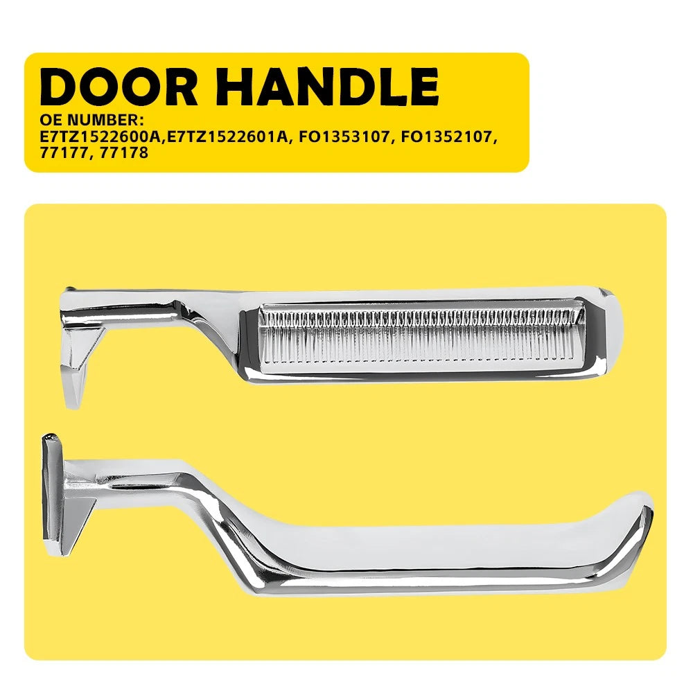 Pair Inside Door Handles for Ford F150 F250 F350 Bronco (1987–1996)
