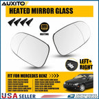 Heated Side Mirror Glass Set for Mercedes Benz CLK320 CLK430 (2003–2005)