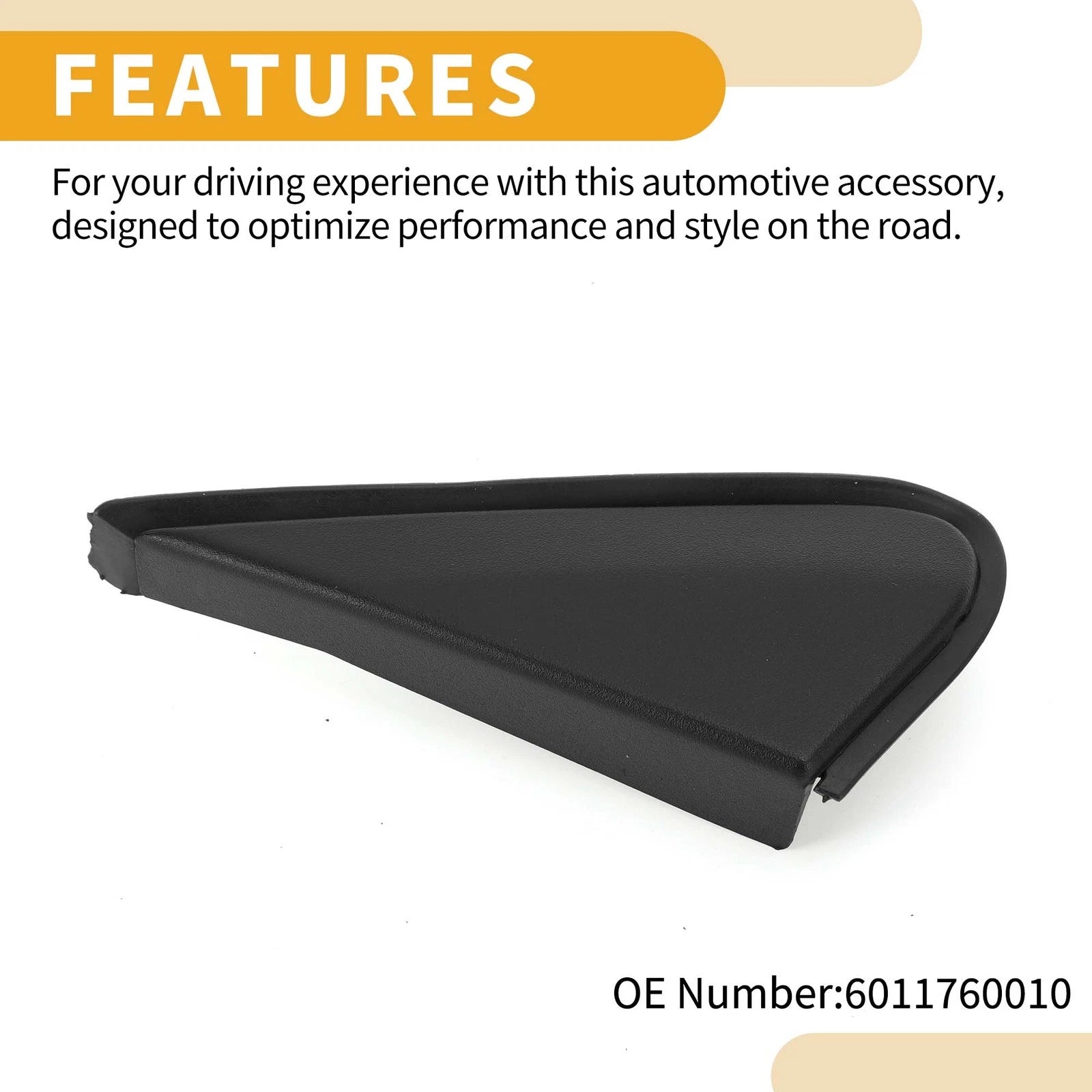 Front Right Side Pillar Corner Triangle Trim for Toyota Land Cruiser (2008–2011)