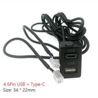 USB & TYPE-C Panel Interface Extension Cable Adapter for Navigation 4 & 6 Pin (145cm)