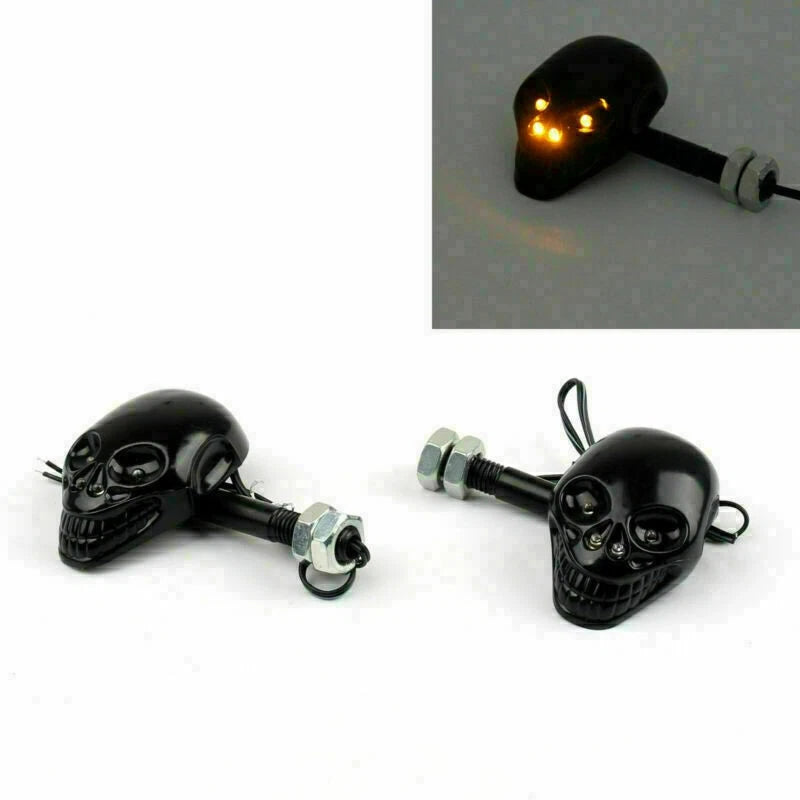 4X LED Turn Signal Indicators for Motorcycle (12V)