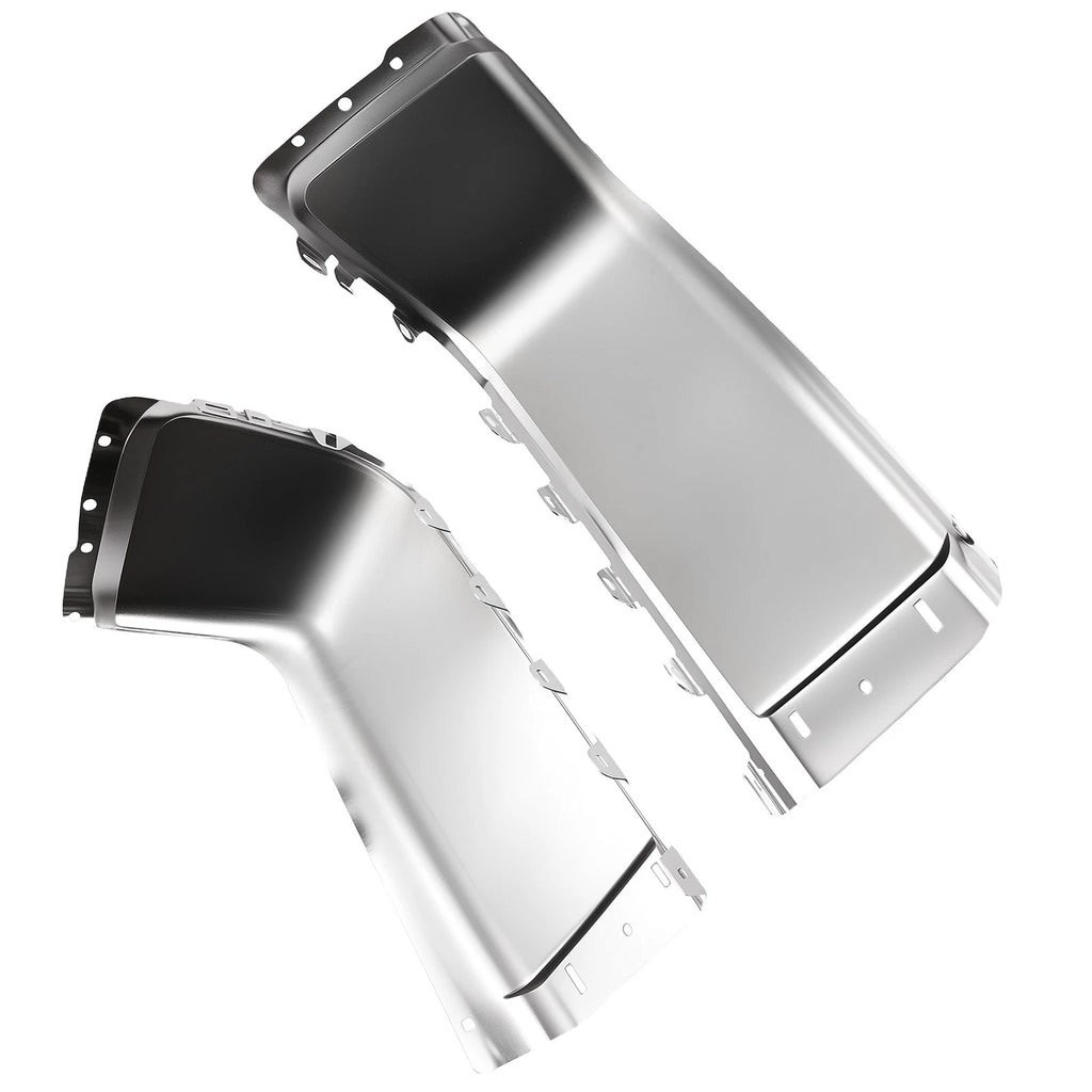 Set of 2 Chrome Rear Bumper Ends for Silverado 1500 WT (2007-2013)