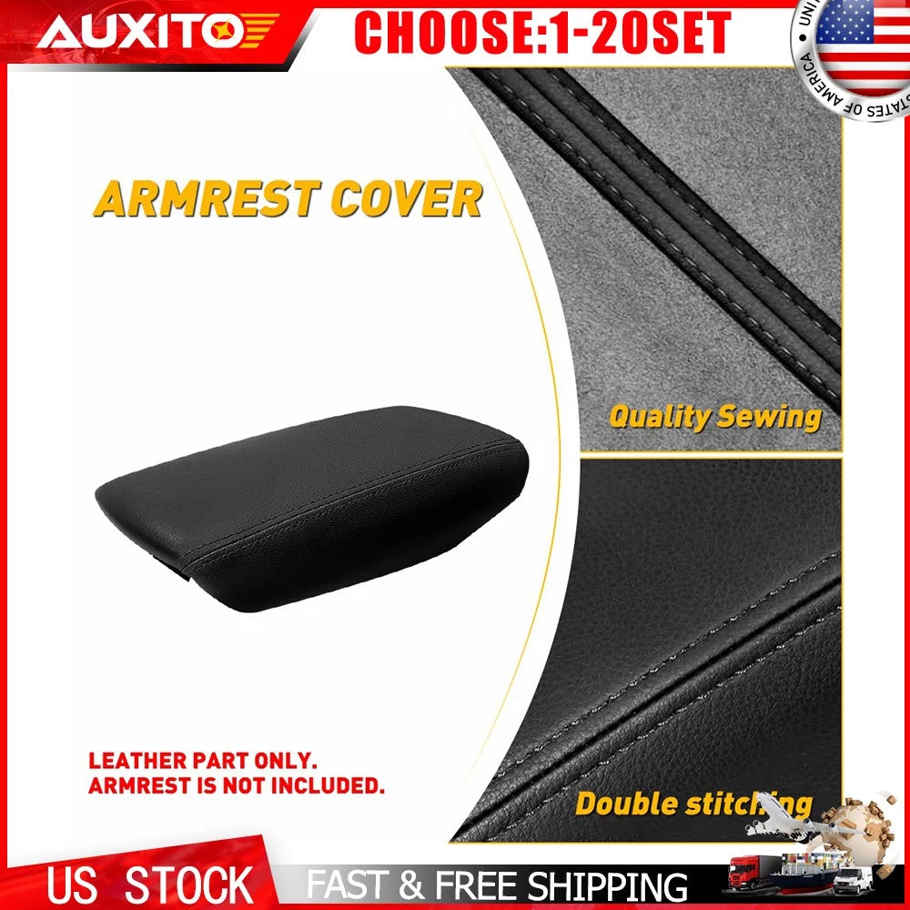 Center Console Armrest Top Cover for Ford Escape (2017–2019) Black Leather OEM 1-10X
