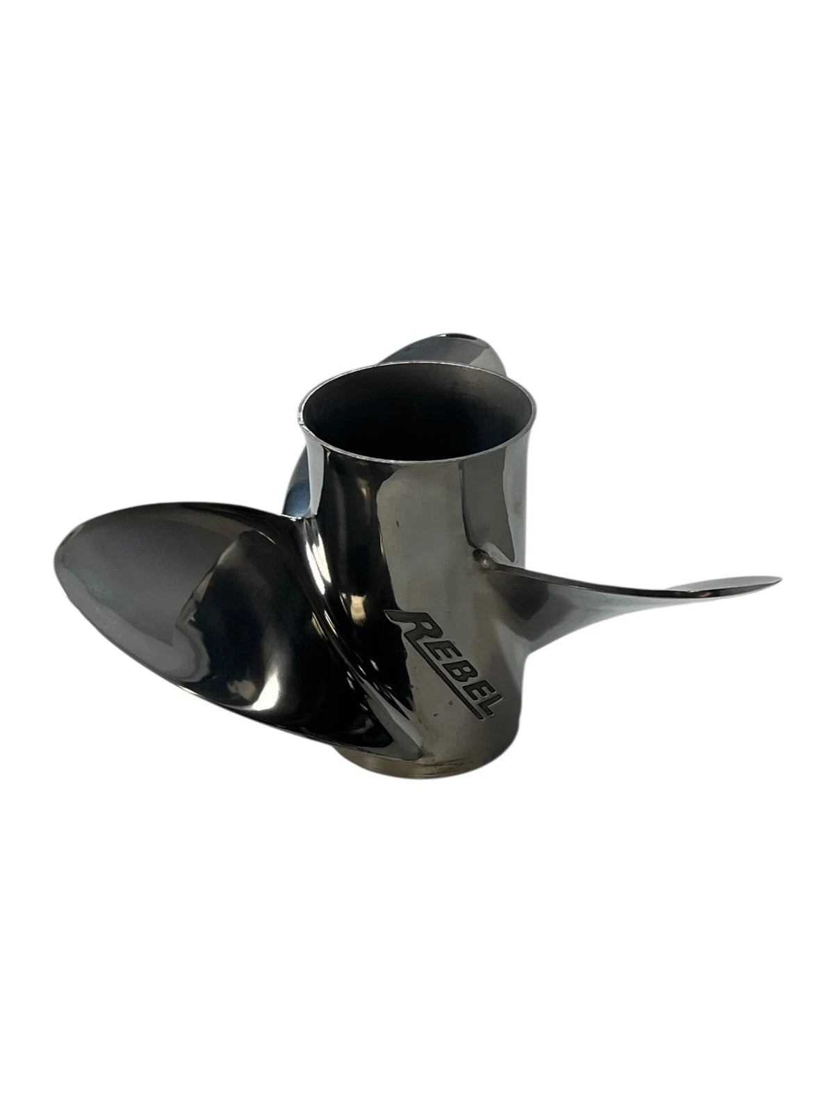 3X 15 3/8 x 18 LH Rebel SS Propeller for Evinrude Johnson (OEM 763989)