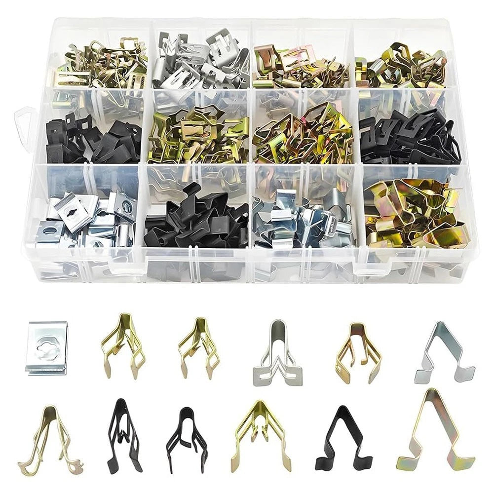 Set of 240 Metal Clips for Boot Trim Interior Mounting