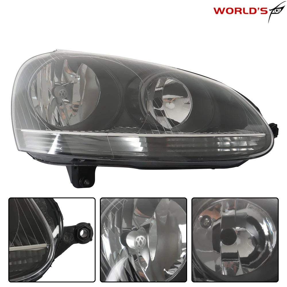 Set of 2 Halogen Headlights for Volkswagen Jetta (2006–2009)