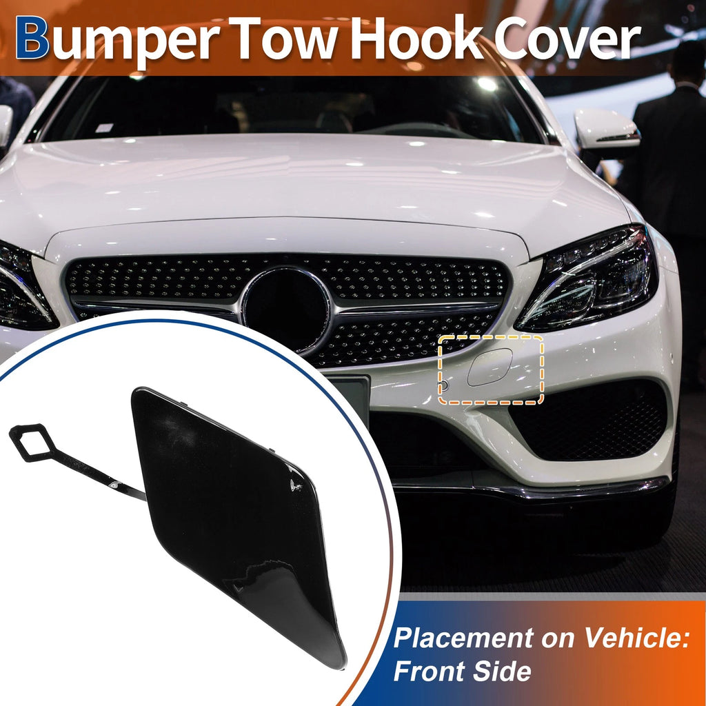 Tow Hook Cap for Mercedes-Benz C250 C350 (2012–2015) No.A2048850526 Black