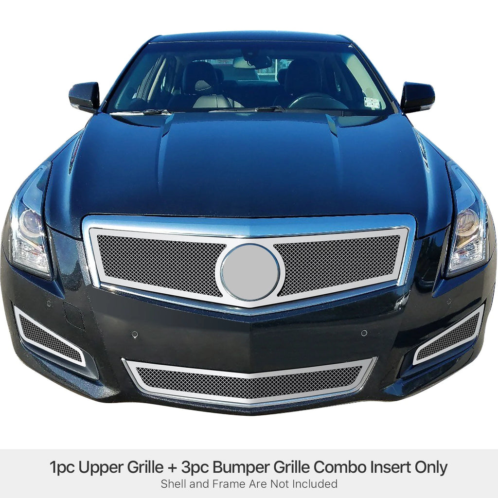 Stainless Mesh Grille Combo for Cadillac ATS (2013-2014)