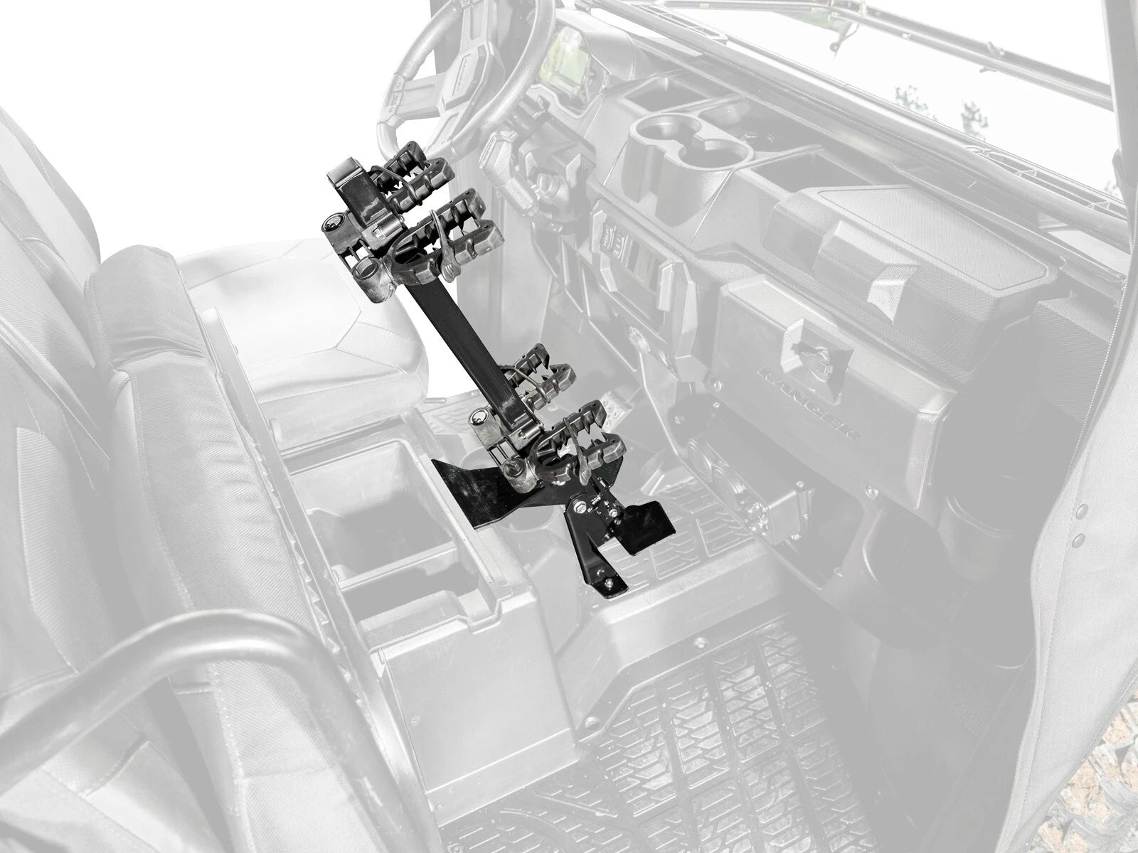 Gun Holder for Polaris Ranger XP 1000 (2017–2023) Floor-Mounted