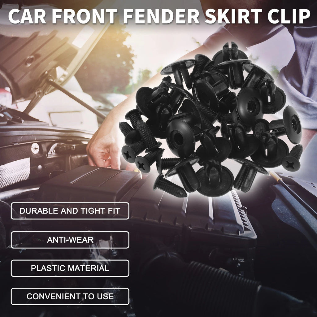 Set of 20 Front Fender Skirt Clips for Kia Soul (2010–2019) & Kia Spectra