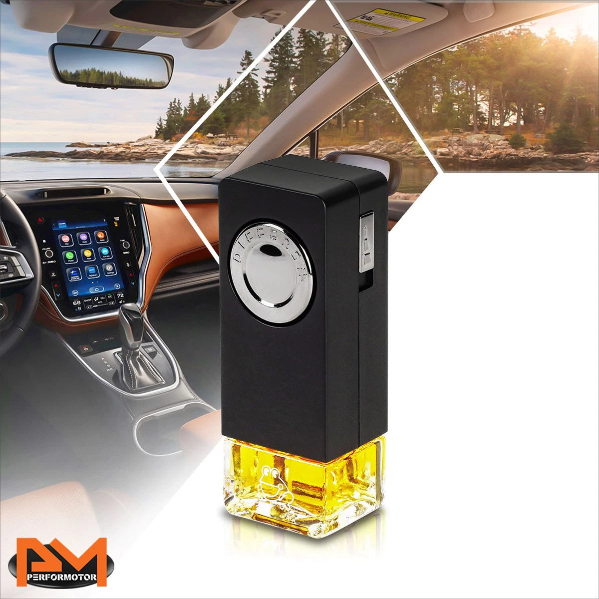 Air Freshener Clip-On for Universal Use (8ml White Peach Scent)