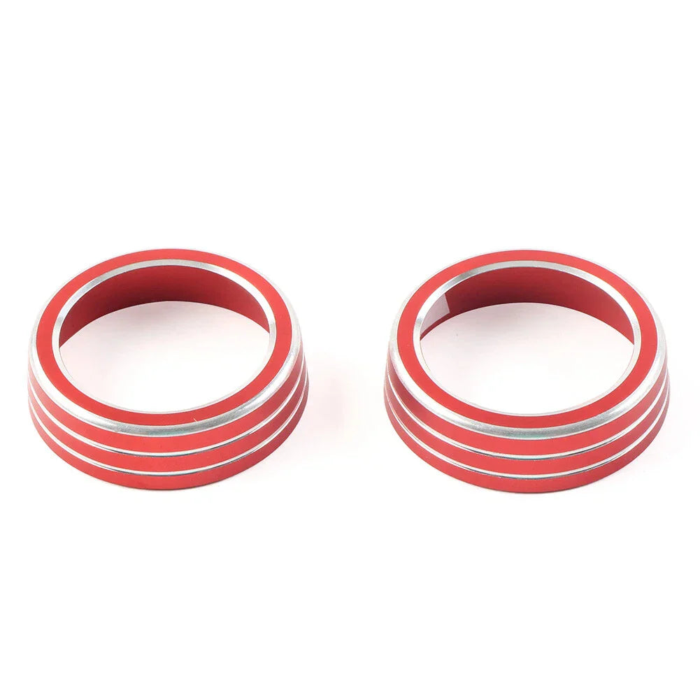 AC Climate Switch Knob Ring Cover Trim for Honda Civic 2016-2021 Red