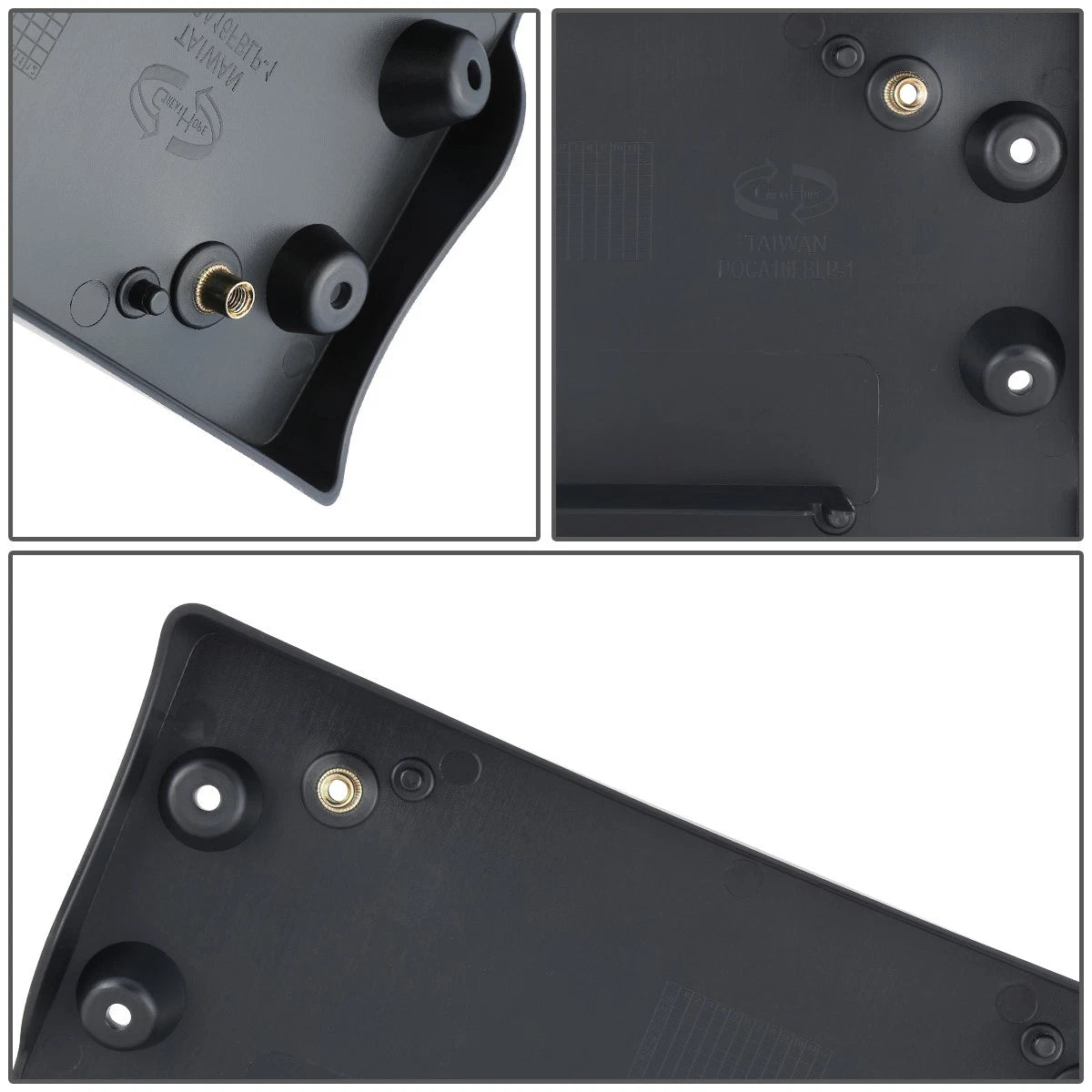 Front Bumper License Plate Tag Holder Mounting Bracket for Porsche Cayman GT4 (2016)