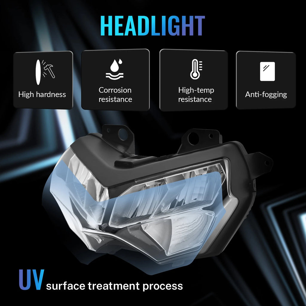 LED Headlight Assembly for Kawasaki Z650 (2020–2025), Z400 (2018–2020), Z900 (2020–2024)