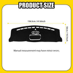 Dashboard Cover Mat for Ford F150 (2021–2025) Black Anti-Slip Sun Protection