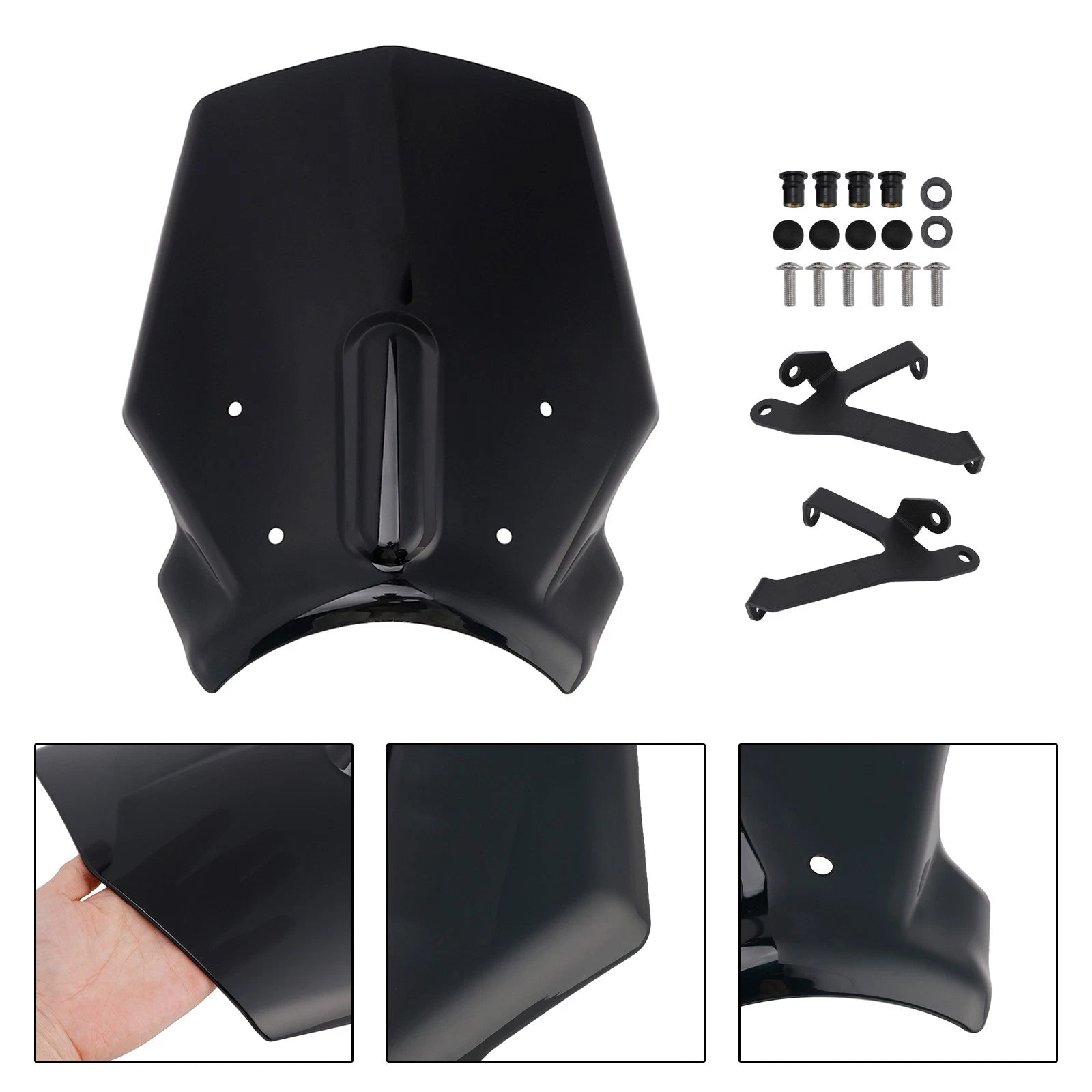 Windshield Windscreen for Honda CB650R (2024–2025) Black