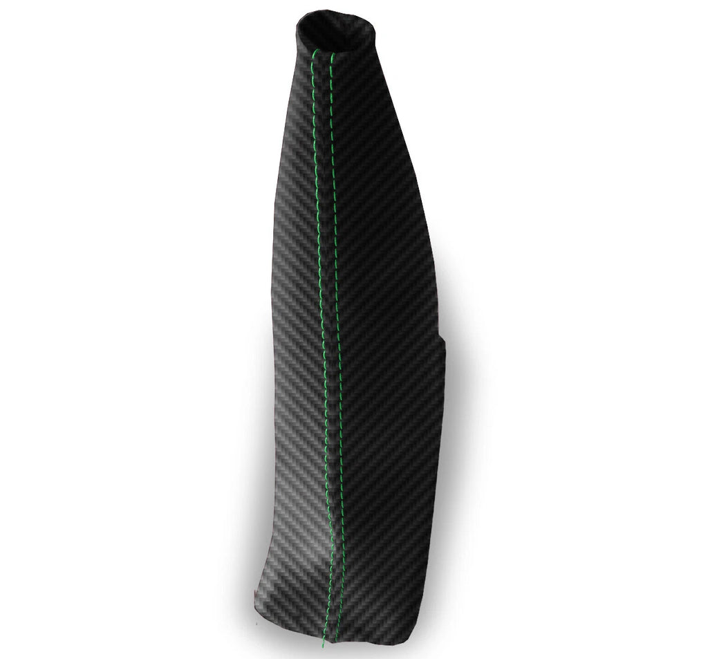 Transfer Case Cover for Nissan Xterra (2002–2006) Carbon Fiber Green Stitch