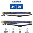 2X Michelin Endurance XT Beam Wiper Blades for Kia Forte (2010–2013)