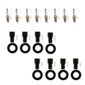 Set of 8 Bosch Double Iridium Spark Plugs & NGK Coil Boots for SC430 GX470 (2001–2009)