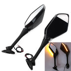 LED Turn Signal Side Mirrors for Honda CBR600RR CBR1000RR (2004–2007)