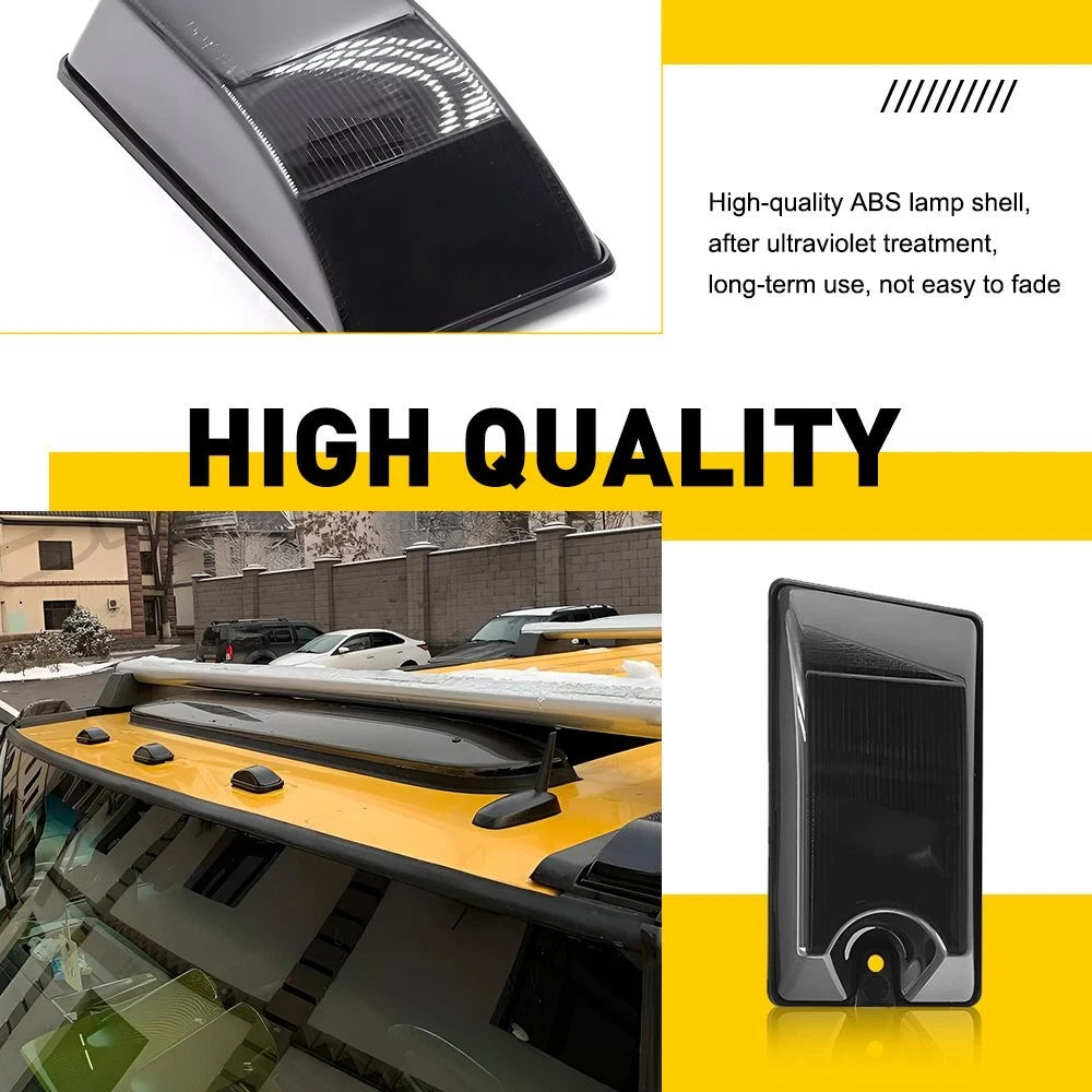 10x Smoked Roof Cab Marker Light Covers for Hummer H2/SUT (2003–2009)