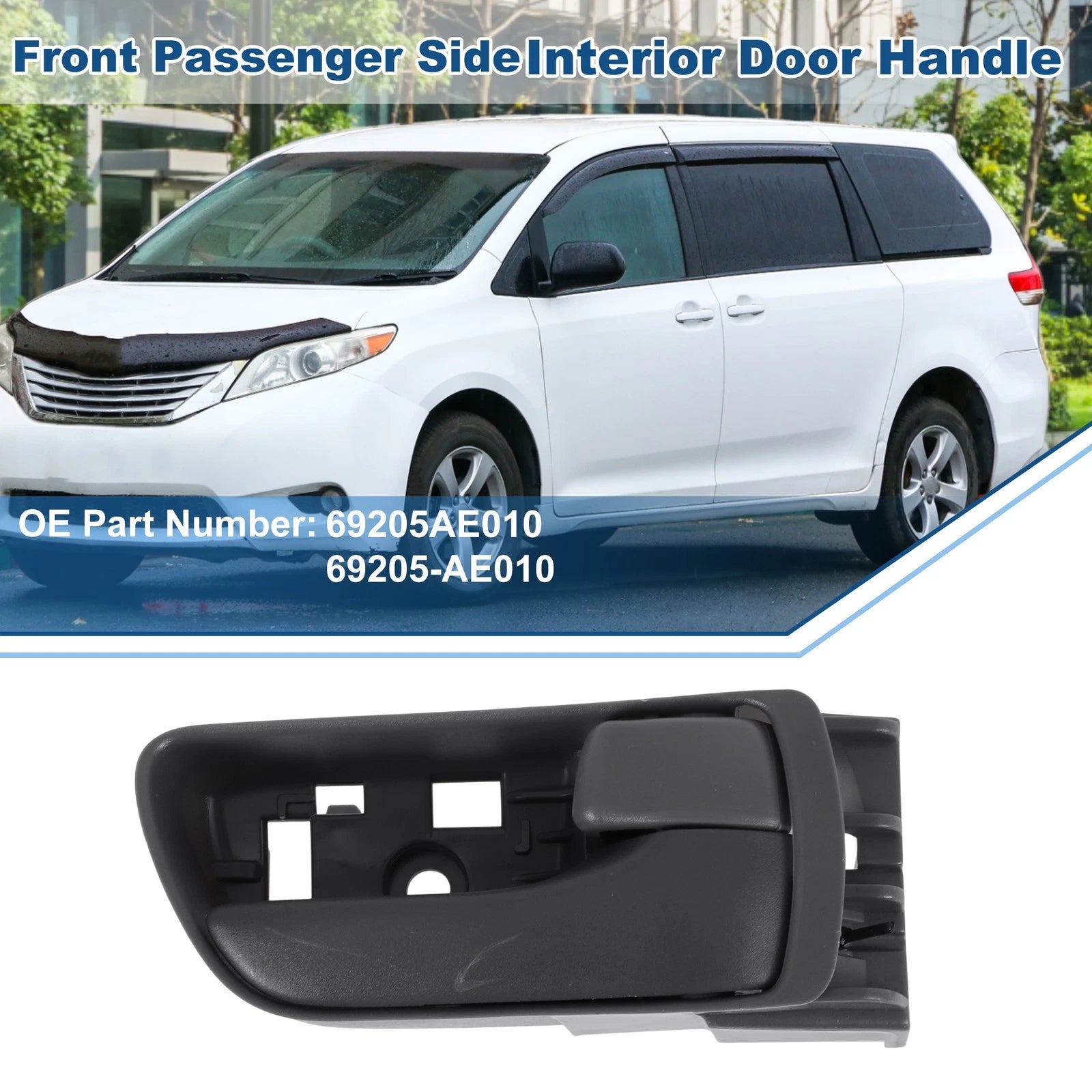 Front Driver Side Interior Door Handle for Toyota Sienna (2004–2010) No. 69205AE010