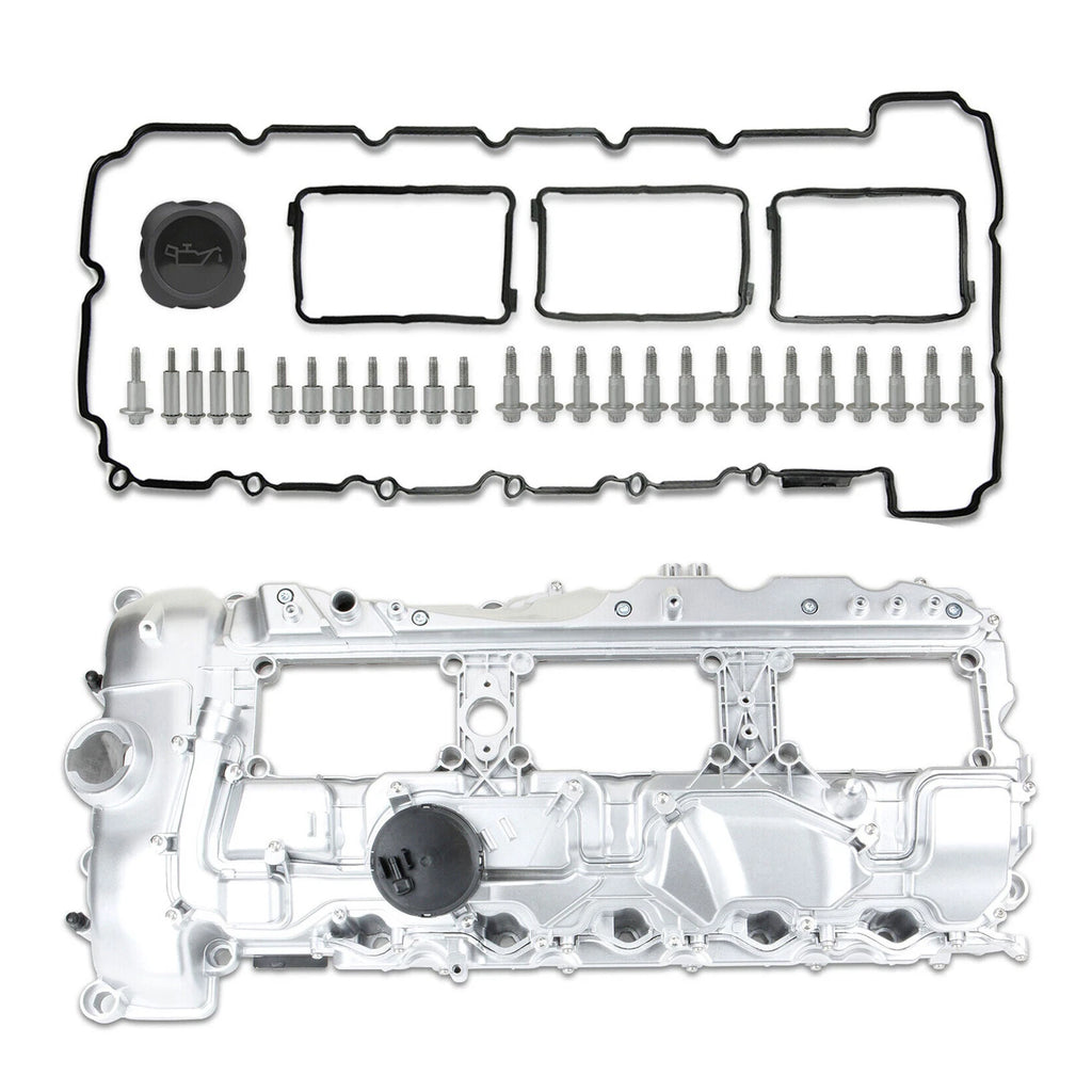 Aluminum Valve Cover with Gasket for BMW 135i 335i 535i 640i 740i X3 X5 (2006–2019)