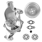 High Volume Water Pump for SB Chevy SBC 350 V8 (1969–1986) - Chrome Pulley Kit