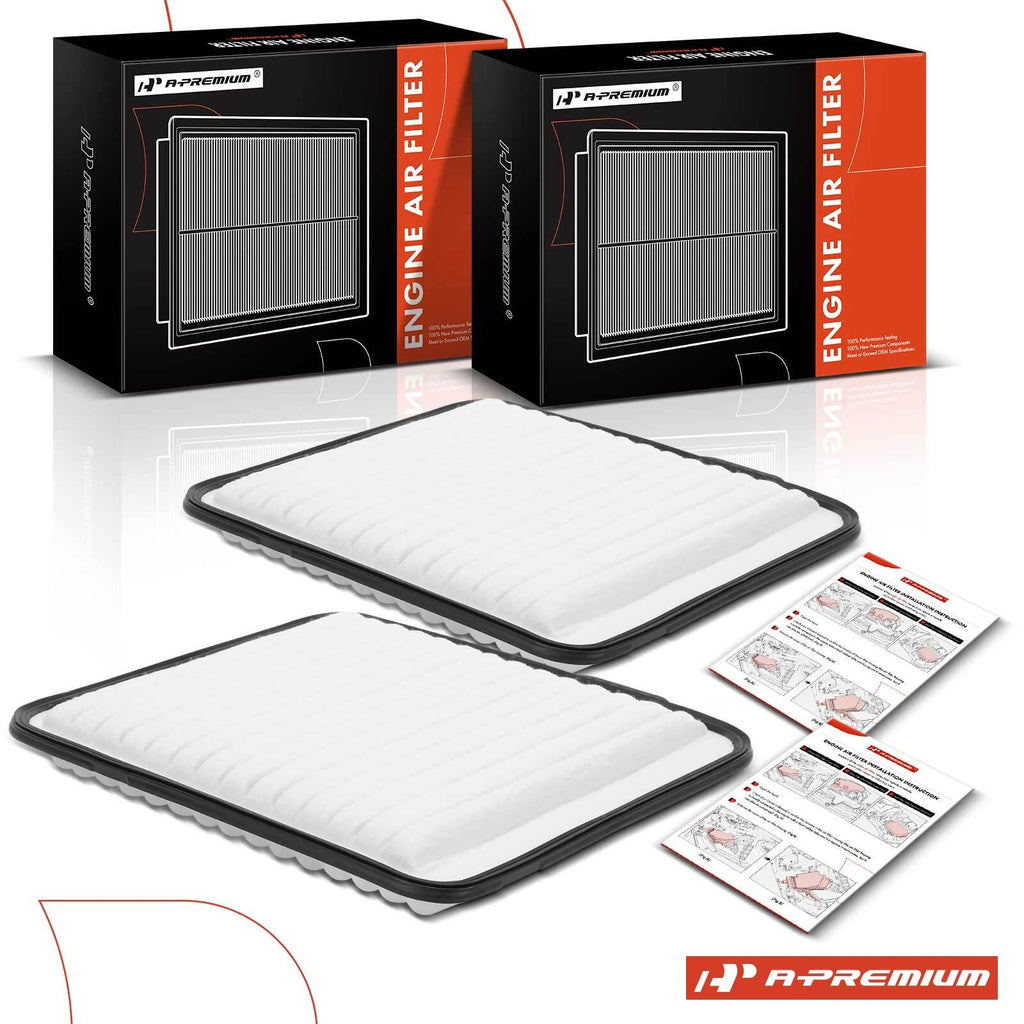2X Engine Air Filter for Chevrolet Equinox (2005–2009) Malibu (2008–2012)