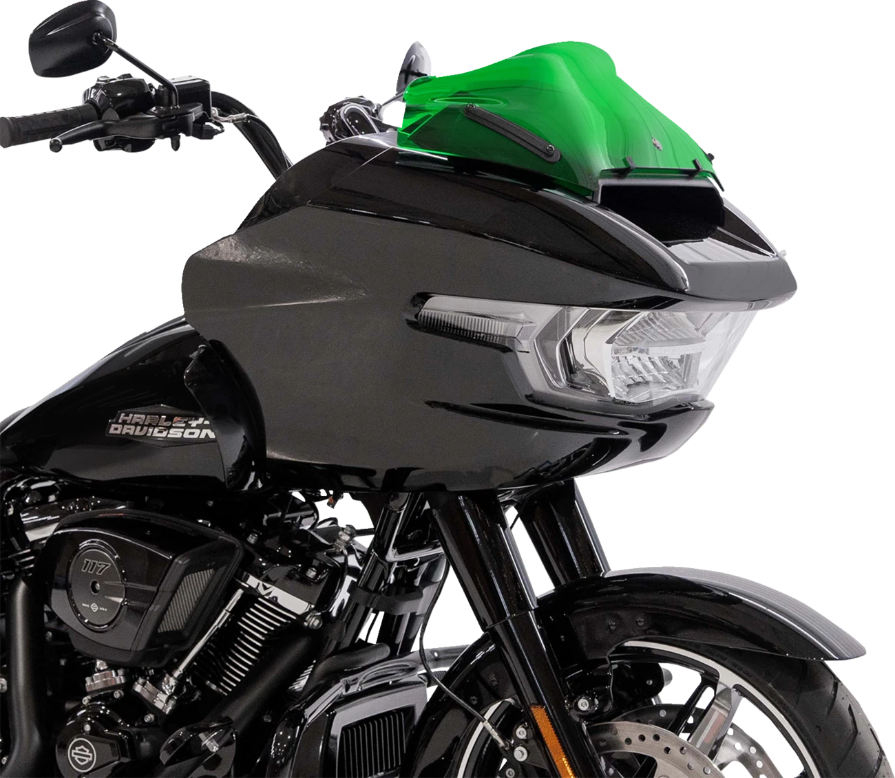 Klock Werks 8" Kolor Flare Sport Windshield for FLTRX (2015–2023) - Green KWW-01-0758