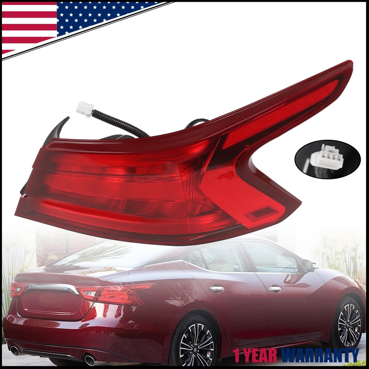 Tail Light Right Passenger for Nissan Maxima (2016–2018)