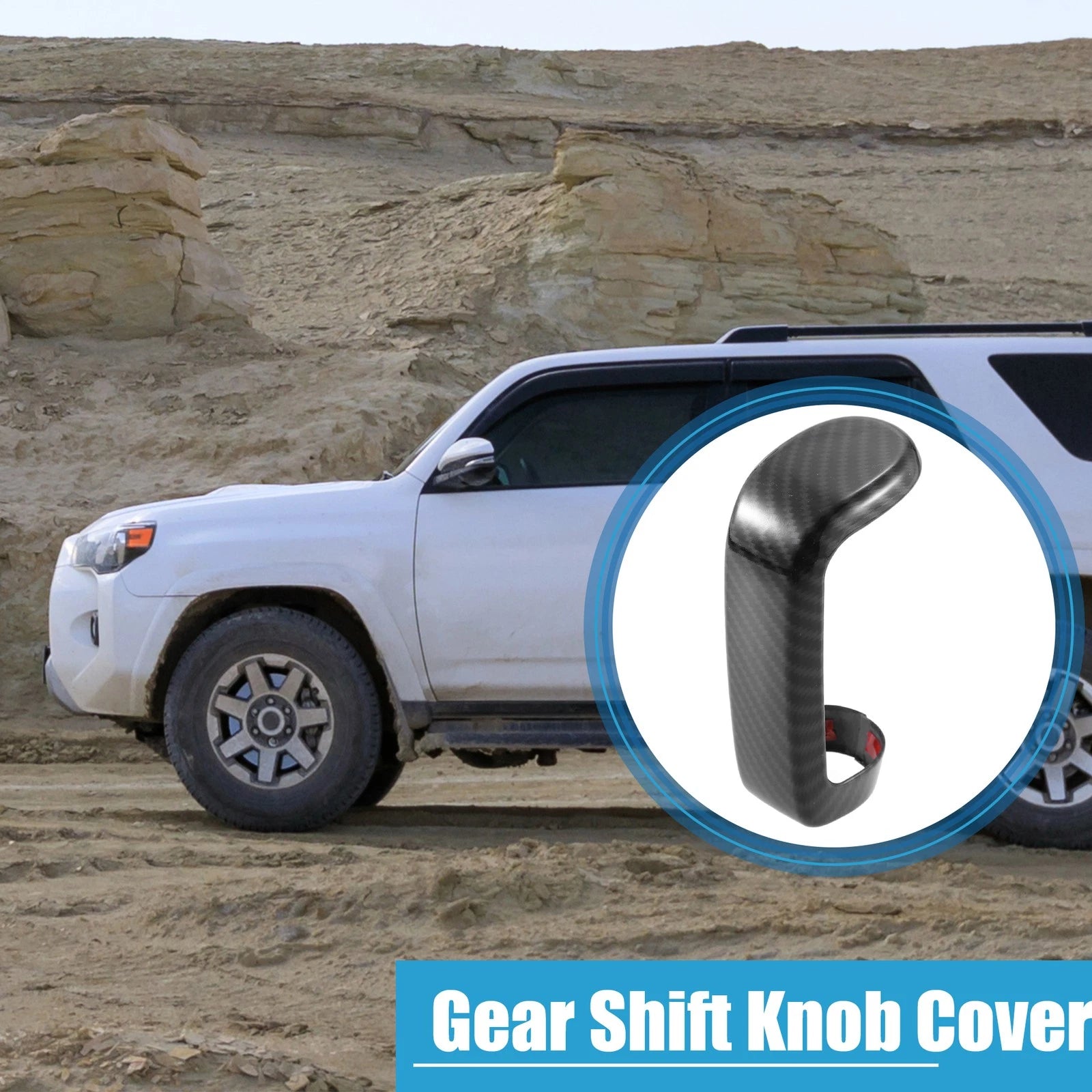 Gear Shift Lever Cover Trim for Toyota Tundra Sequoia (2007–2021) Black 726215478730