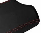 Leather Console Lid Armrest Cover for BMW E81 E82 E87 (2004–2013) Red Stitch
