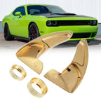 Gold Tone Inner Paddle Shifter AC Volume Knob Cover Ring for Dodge Charger