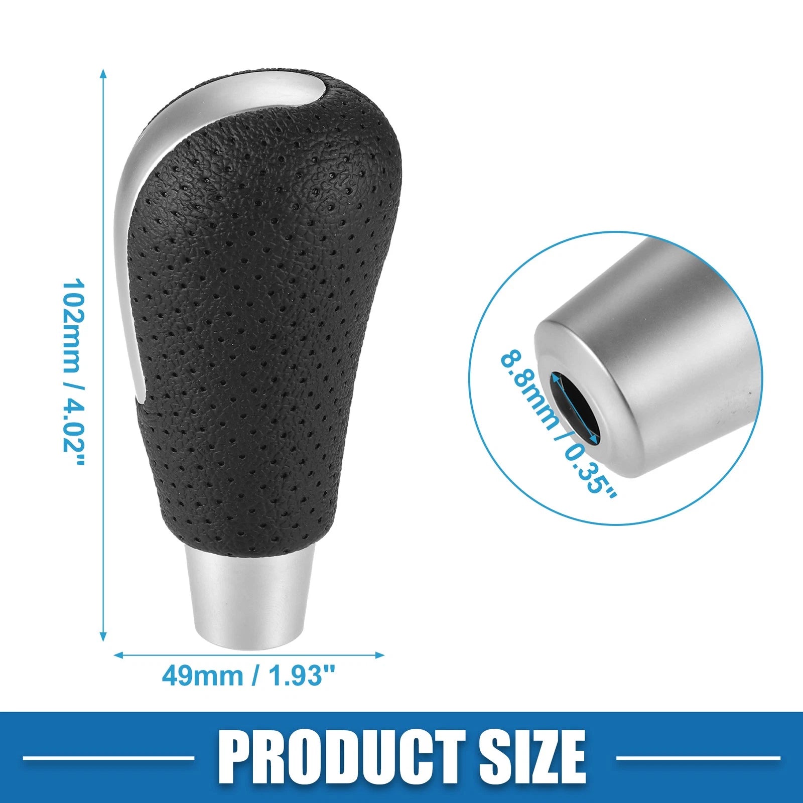 Automatic Gear Shift Knob for Mazda 3 (2009–2016) Matte Silver Tone