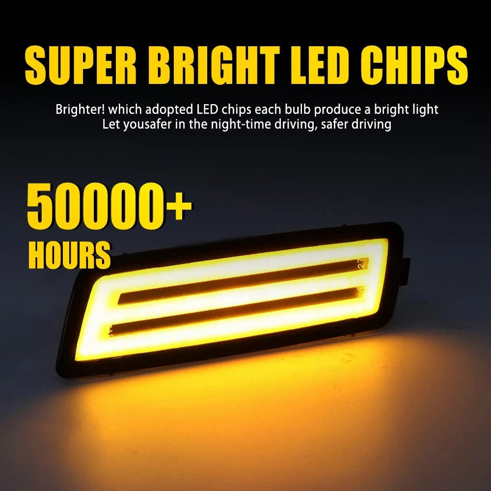 Smoked LED Front Side Marker Lights for VW Golf Rabbit GTI (2006-2009)