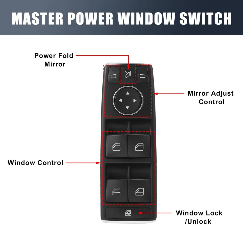 Driver Side Power Window Switch for Mercedes-Benz CL63 AMG (2010)