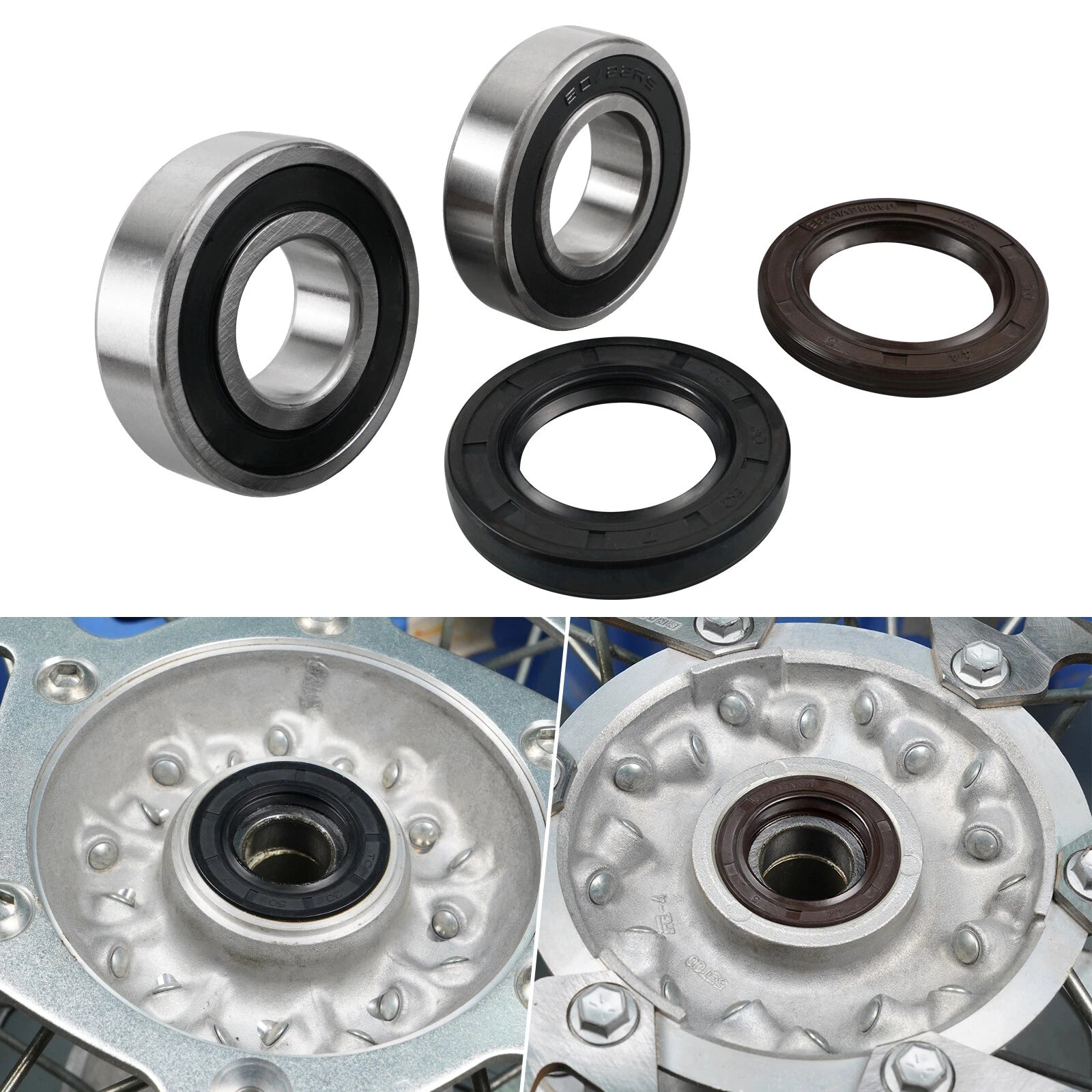 Rear Wheel Bearings & Seals Kit for Yamaha YZ125 YZ250 YZ250X (1999–2024)