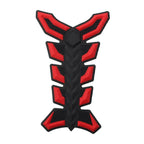 3D Fish Bone Decal Sticker Protector for Motorcycle Gas Fuel Oil Tank Red
