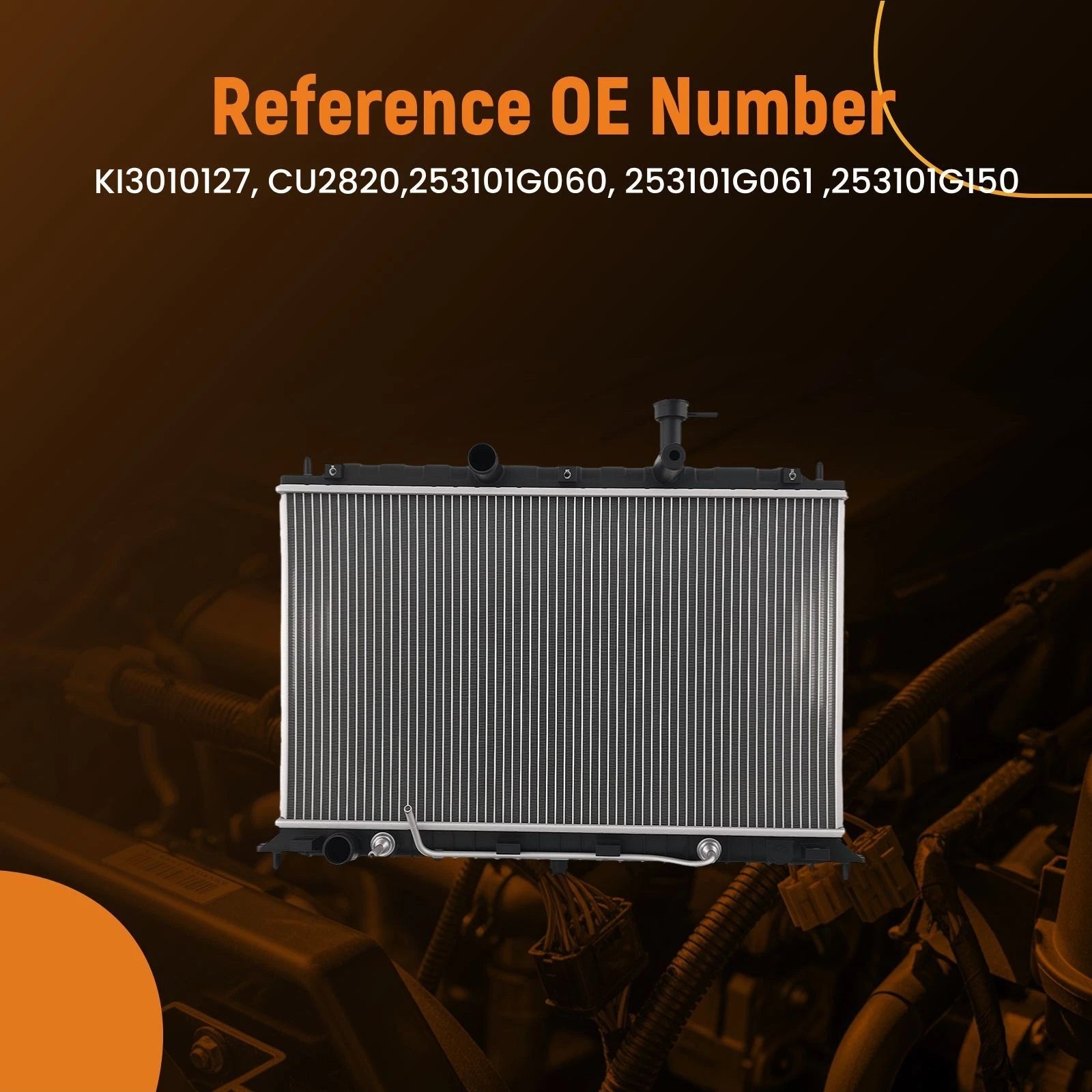 Aluminum Radiator for Kia Rio Rio5 (2006–2011) 253101G060 AT/MT
